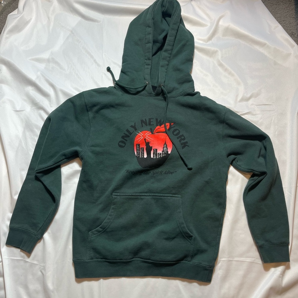 Only NY small hoodie green keeping the spirts alive
